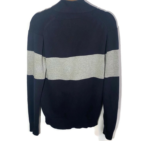 J Crew Men's Nautical Toggle & Rope Button- Closure Blue Sweater, Size Small - Picture 2 of 11